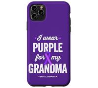 End Alz, indosso viola per mia nonna, consapevolezza dell'Alzheimer Custodia per iPhone 11 Pro Max