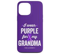 End Alz, indosso viola per mia nonna, consapevolezza dell'Alzheimer Custodia per iPhone 13 Pro Max
