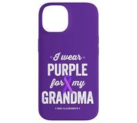 End Alz, indosso viola per mia nonna, consapevolezza dell'Alzheimer Custodia per iPhone 14
