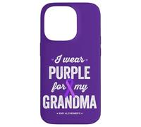 End Alz, indosso viola per mia nonna, consapevolezza dell'Alzheimer Custodia per iPhone 14 Pro