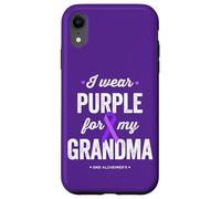 End Alz, indosso viola per mia nonna, consapevolezza dell'Alzheimer Custodia per iPhone XR