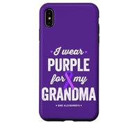 End Alz, indosso viola per mia nonna, consapevolezza dell'Alzheimer Custodia per iPhone XS Max