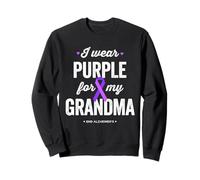 End ALZ, indosso Viola per mia Nonna, consapevolezza dell'Alzheimer Felpa