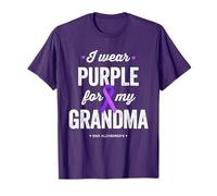 End ALZ, indosso Viola per mia Nonna, consapevolezza dell'Alzheimer Maglietta