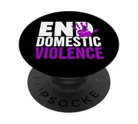 End Domestic Violence T-Shirt - Consapevolezza della violenza domestica PopSockets PopGrip Adesivo