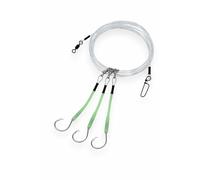 End Game Tackle Company Deep Drop Rig, 3 ganci a cerchio Mustad con manicotto, 13/0