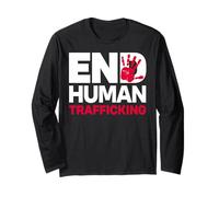 End Human Trafficking Maglia a Manica
