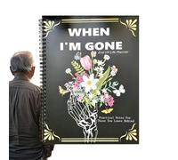 End of Life Planner, Guided Workbook Journal Seniors, 11.22x8.66 Inches Notebook for Belongings, Preparation, Important Information, Business Affairs, Legacy Planning, Final Wishes