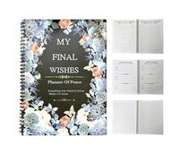 End of Life Planner, Seniors Guided Workbook, Journal Notebook, Will Preparation Tool, Important Information Organizer, Business Affairs Tracker, Last Wishes, 11,22 x 8,66 pollici