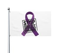End & Stop Violenza domestica Bandiera 3x5 Ft Double Side Outdoor Farmhouse Yard Sign Bandiera decorativa da giardino con occhielli in ottone