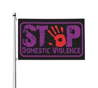 End & Stop Violenza domestica Bandiera 3x5 Ft Double Side Outdoor Farmhouse Yard Sign Bandiera decorativa da giardino con occhielli in ottone
