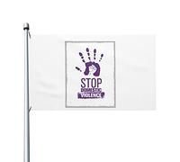 End & Stop Violenza domestica Bandiera 3x5 Ft Double Side Outdoor Farmhouse Yard Sign Bandiera decorativa da giardino con occhielli in ottone