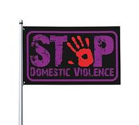 End & Stop Violenza Domestica Bandiera 3x5 Ft Un Lato Esterno Fattoria Cortile Segno Giardino Bandiera Decorativa Con Occhielli In Ottone