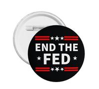 End The Fed Stop The Fed Distintivo in metallo Spilla Decorazione