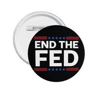 End The Fed Stop The Fed Distintivo in metallo Spilla Decorazione