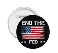End The Fed Stop The Fed Distintivo in metallo Spilla Decorazione