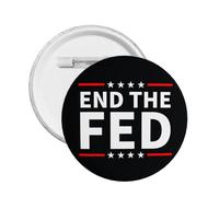 End The Fed Stop The Fed Distintivo in metallo Spilla Decorazione