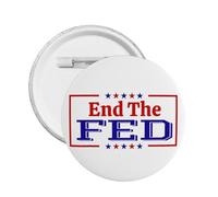 End The Fed Stop The Fed Distintivo in metallo Spilla Decorazione
