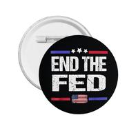 End The Fed Stop The Fed Distintivo in metallo Spilla Decorazione