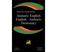 Endale Zenawi Amharic English, English Amharic Dictionary (Tascabile)