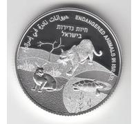 Endangered Animals 2021 Israele 73° Anniversario PR Moneta 1 oz Argento 249...