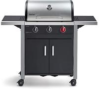 Enders Chicago 3 R Turbo Barbecue a Gas da esterno a 3 bruciatori, Griglia in ghisa, Zona Turbo, Coperchio in acciaio inox a doppia parete con Termometro, Switch Grid, 124 x 51 x 108 cm #8937733