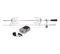 Enders Girarrosto Barbecue - Spiedino girevole in acciaio inox + motore elettrico incluso - Compatibile con i Barbecue Boston 6 - Argento - Accessori Barbecue - Utensili bbq #7909