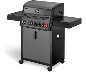 Enders Hyde 4 SIKR Turbo Barbecue a Gas 4 Bruciatori, Zona Turbo Fino a 800 °C, Backburner a Infrarossi e Fornello Laterale, Funzione Switch Grid, Superficie di Cottura 64 x 42cm #804133