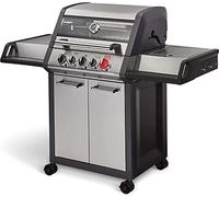 Enders Monroe Pro 3 Sik Turbo, Barbecue a gas a 3 bruciatori + BACKBURNER + Zona Turbo + Fornello Laterale a Gas, Griglia in Ghisa, BBQ Grill da esterno, Facile Pulizia, 30mbar #837633