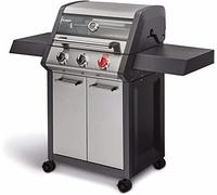 Enders Monroe Pro X 3 S Turbo, Barbecue a gas 3 Bruciatori, BBQ Grill da esterno con Turno Zona, HEAT RANGE, Coperchio con Termometro & finestra Panovision, Facile Pulizia, 30 mbar #837433