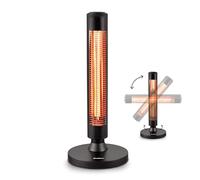 Enders Moow Stufetta Elettrica Riscaldante per esterno con 2 livelli di poenza: 450 W e 900 W- Con dispositivo di sicurezza antiribaltamento - 49246