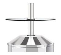 Enders Tavolino in vetro - Accessorio elegante adatto per stufa da terrazzo compatiile con il modello di stufa da esterno Elegance #5062