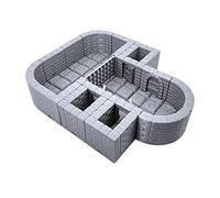 EnderToys Bloccaggio Dungeon Piastrelle - Prigione e Holding Cells, verniciabile 3D stampato da tavolo gioco di ruolo paesaggio terreno per 28 mm miniature