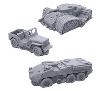 EnderToys Broken Vehicles Bundle Terrain Scenery for Tabletop 28mm Mi