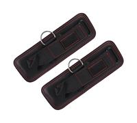 Endless Coppia di cinghie regolabili di alta qualità con fibbia in metallo, colore nero, metallo e neoprene, per manicotti da palestra, fasce di resistenza, kickback, allenamento glutine e lower body