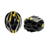Endless El1051, Casco Caschetto Bici per Sport all'Aria Aperta Unisex, Caschi Bici Nero e Giallo, Taglia Unica