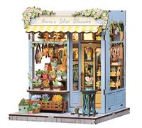 Endless Limit Book Nook Kit, Casa delle bambole fai da te in miniatura casa con custodia antipolvere e luce LED, 3D puzzle, set creativo come idea regalo (Anna's Blue Blossom)