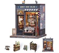 Endless Limit Book Nook Kit, Casa delle bambole fai da te in miniatura casa con custodia antipolvere e luce LED, 3D puzzle, set creativo come idea regalo (John's Hair Salon)