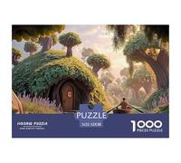 Endless Lotus Leaf Tunnel The House 1000 Pezzi Cartoncino Premium Puzzle Hobbit-style Dwellings Sfida Unica Gioco Creativo Puzzle Decorazioni Per La Casa 52x38cm/1000pcs