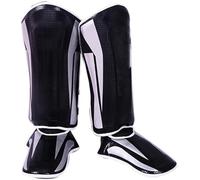 Endless Martial Arts Shin Guards | Materiale: pelle sintetica | guardie tailandesi regolabili con protezione integrale per kickboxing/MMA Training and Sparring