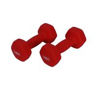 Endless Neoprene Coated Fixed Dumbbell for Gym Exercises | Pair of 3 Kg (2 * 6.6 LB) | Material : Iron with Vinyl Coat | Weights for Women and Men| Color: Multicolor