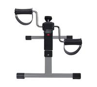 Endless Pedale pieghevole Exerciser con monitor LCD | nero | Materiale: lega di acciaio | Mini Under Desk Exercise Bike Foot Hand Cycle Portable Arm and Leg Exercise Peddler Machine | per uomini e