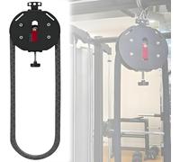 Endless Rope Trainer, Sistemas di Macchine a Cavi con Pulegge e Resistenza Regolabile, Attrezzatura per Palestra Domestica, per Esercizi di Presa, Braccia, Schiena e Coordinazione Corporea