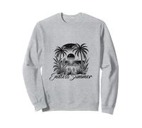Endless Summer - Retro Palm Beach Sunset Art Felpa