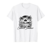 Endless Summer - Retro Palm Beach Sunset Art Maglietta