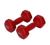 Endless Vinyl Coated Fixed Dumbbell for Gym Exercises | Pair of 3 Kg (2 * 6.6 LB) | Material : Iron with Vinyl Coat | Weights for Women and Men
