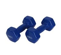Endless Vinyl Coated Fixed Dumbbell for Gym Exercises | Pair of 4 Kg (2 * 8.8 LB) | Material : Iron with Vinyl Coat | Weights for Women and Men