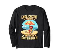 ENDLICH ZEIT FÜR MICH UND FÜR EIN GUTES BUCH Maglia a Manica