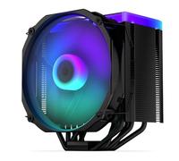 ENDORFY Fortis 5 Black ARGB, dissipatore per CPU con ventola da 140 mm, raffreddamento della CPU ad alte prestazioni, illuminazione LED ARGB, ventola Fluctus ARGB da 140 mm, AM5, AM4, LGA1700, LGA1200