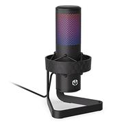 ENDORFY Axis Streaming, Effetti RGB dinamici, Jack per Cuffie, Tasto Touch per mutare con indicatore LED, manopola del Guadagno, USB Plug&Play, Microfono con Pattern Regolabile, EY1B006